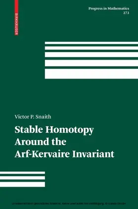 Snaith | Stable Homotopy Around the Arf-Kervaire Invariant | E-Book | www.sack.de