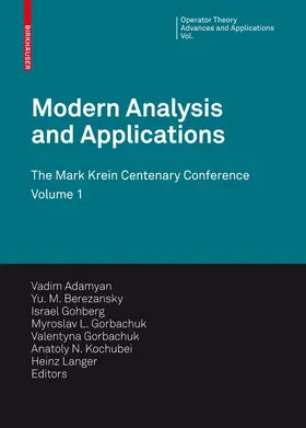 Adamyan / Berezansky / Gohberg |  Modern Analysis and Applications | Buch |  Sack Fachmedien