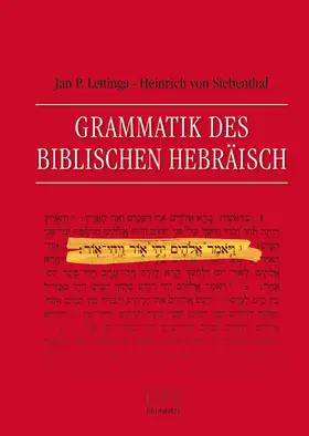Lettinga / Siebenthal |  Grammatik des Biblischen Hebräisch | eBook | Sack Fachmedien