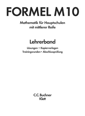 Breu / Freiberger / Haubner |  Formel M LB 10 – alt | Buch |  Sack Fachmedien