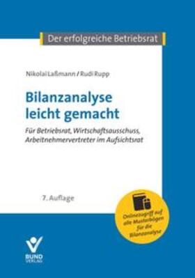 Laßmann / Rupp | Laßmann, N: Bilanzanalyse leicht gemacht | Buch | 978-3-7663-6623-8 | sack.de