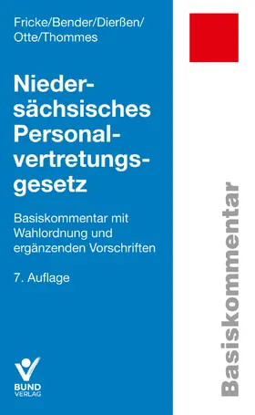 Fricke / Bender / Dierßen |  Niedersächsisches Personalvertretungsgesetz | Buch |  Sack Fachmedien