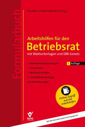 Däubler / Klebe / Wedde |  Arbeitshilfen für den Betriebsrat | Buch |  Sack Fachmedien