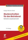 Haedge / Nitzsche / Kahnt |  Musterschreiben für den Betriebsrat | Buch |  Sack Fachmedien