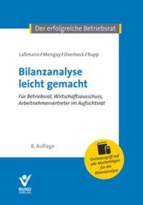 Laßmann / Mengay / Overbeck | Bilanzanalyse leicht gemacht | Buch | 978-3-7663-7261-1 | sack.de