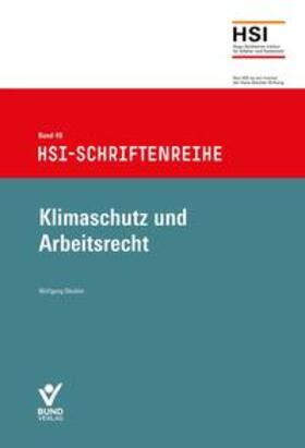 Däubler |  Klimaschutz und Arbeitsrecht | Buch |  Sack Fachmedien