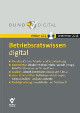 Däubler / Kittner / Wedde | Betriebsratswissen digital, mit Fortsetzungsbezug inkl. Abnahmeverpflichtung von 1 Jahr | Sonstiges | 978-3-7663-8441-6 | sack.de