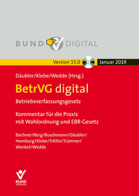 Däubler / Kittner / Klebe | BetrVG digital Vers. 15.0 - Einzelbezug | Sonstiges | 978-3-7663-8444-7 | sack.de