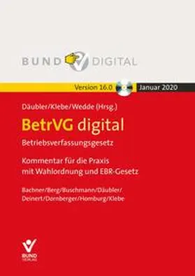 Däubler / Klebe / Wedde |  BetrVG digital Vers. 16.0 Einzelbezug | Sonstiges |  Sack Fachmedien