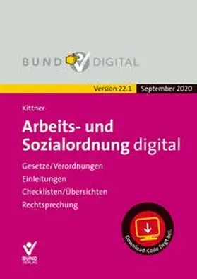 Kittner / Deinert | Arbeits- und Sozialordnung Vers. 22.1 | Sonstiges | 978-3-7663-8477-5 | sack.de