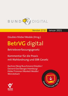 Däubler / Klebe / Wedde | BetrVG digital Vers.17.0Fortsetzungsbezug | Buch | 978-3-7663-8486-7 | sack.de
