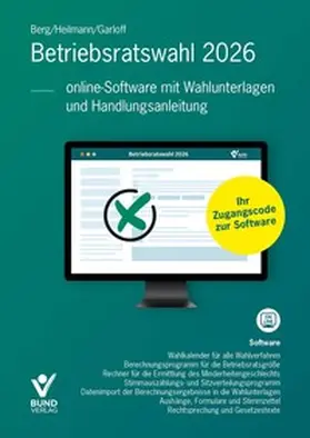 Berg / Heilmann / Garloff | Betriebsratswahl 2026 | Sonstiges | 978-3-7663-8580-2 | sack.de