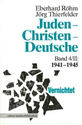 Röhm / Thierfelder |  Juden - Christen - Deutsche | Buch |  Sack Fachmedien