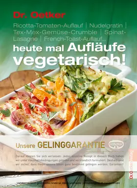 Oetker |  Heute mal Aufläufe vegetarisch | eBook | Sack Fachmedien