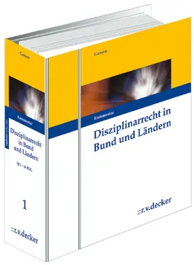 Gansen |  Disziplinarrecht in Bund und Ländern, mit Fortsetzungsbezug | Loseblattwerk |  Sack Fachmedien