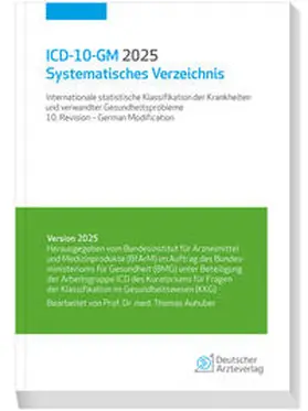 Auhuber | ICD-10-GM 2025 Systematisches Verzeichnis | Buch | 978-3-7691-3843-6 | sack.de
