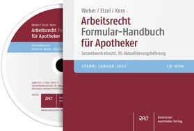 Weber / Kern / Etzel | Arbeitsrecht Formular-Hdb. Apotheker inkl. 30. Akt./CD-ROM | Sonstiges | 978-3-7692-7896-5 | sack.de