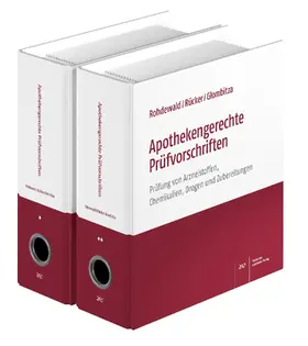 Rohdewald / Rücker / Glombitza |  Apothekengerechte Prüfvorschriften | Loseblattwerk |  Sack Fachmedien
