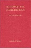Bar / Battes / Brudermüller |  Festschrift für Prof. Dr. Dieter Henrich zum 70. Geburtstag am 1. Dezember 2000 | Buch |  Sack Fachmedien