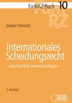 Henrich | Internationales Scheidungsrecht | Buch | 978-3-7694-0974-1 | www.sack.de