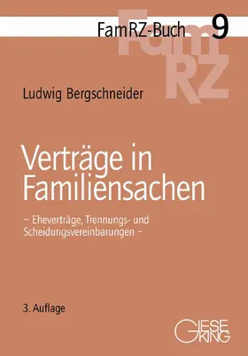 Bergschneider |  Verträge in Familiensachen | Buch |  Sack Fachmedien