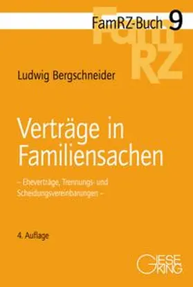 Bergschneider | Verträge in Familiensachen | Buch | 978-3-7694-1056-3 | www.sack.de