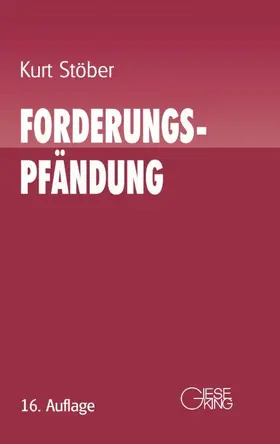 Stöber | Forderungspfändung | Buch | 978-3-7694-1115-7 | www.sack.de