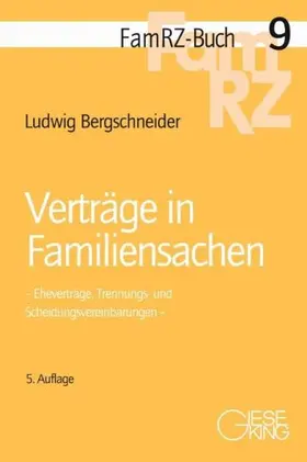 Bergschneider | Verträge in Familiensachen | Buch | 978-3-7694-1137-9 | www.sack.de