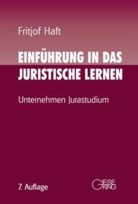 Haft | Einführung in das juristische Lernen | Buch | 978-3-7694-1143-0 | sack.de
