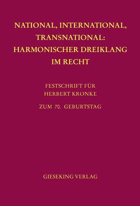 Benicke / Huber | National, International, Transnational: Dreiklang | Buch | 978-3-7694-1227-7 | sack.de