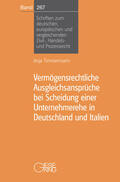 Timmermann |  Timmermann, A: Vermögensrechtliche Ausgleichsansprüche bei S | Buch |  Sack Fachmedien