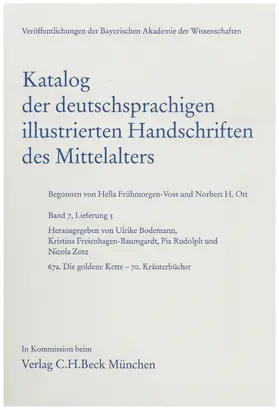 Bodemann / Freienhagen-Baumgardt / Rudolph |  Katalog der deutschsprachigen illustrierten Handschriften des Mittelalters  Band 7, Lfg. 5 | Buch |  Sack Fachmedien