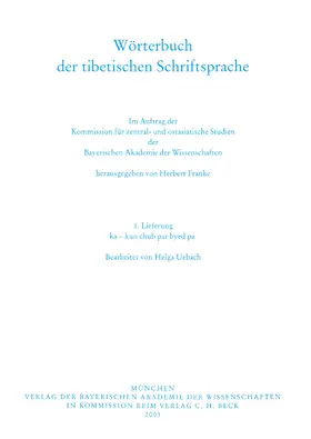 Franke |  Wörterbuch der tibetischen Schriftsprache  1. Lieferung | Buch |  Sack Fachmedien