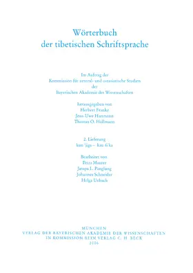 Maurer / Panglung / Schneider |  Wörterbuch der tibetischen Schriftsprache  2. Lieferung | Buch |  Sack Fachmedien