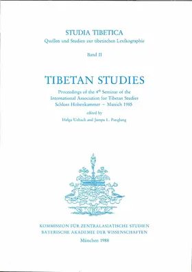 Uebach / Panglung |  Studia Tibetica Band  II: Tibetan Studies | Buch |  Sack Fachmedien