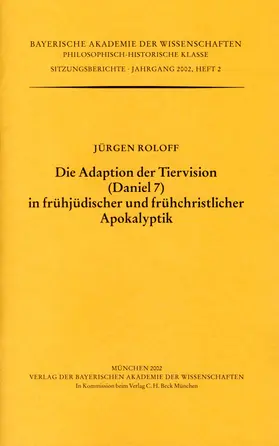 Roloff | Die Adaption der Tiervision (Daniel 7) in frühjüdischer und frühchristlicher Apokalyptik | Buch | 978-3-7696-1620-0 | sack.de