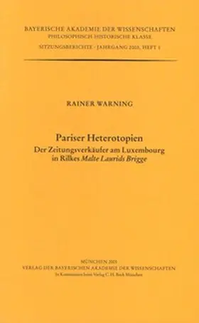 Warning |  Pariser Heterotopien | Buch |  Sack Fachmedien