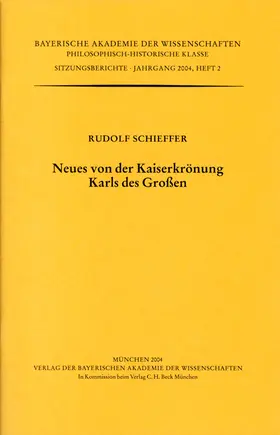Schieffer |  Neues von der Kaiserkrönung Karls des Großen | Buch |  Sack Fachmedien