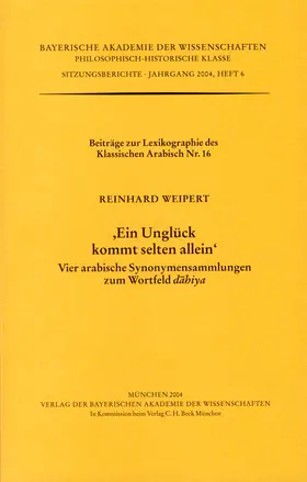 Weipert |  'Ein Unglück kommt selten allein' | Buch |  Sack Fachmedien