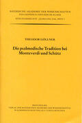 Göllner |  Die psalmodische Tradition bei Monteverdi und Schütz | Buch |  Sack Fachmedien
