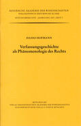 Hofmann |  Verfassungsgeschichte als Phänomenologie des Rechts | Buch |  Sack Fachmedien