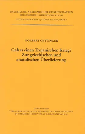 Oettinger |  Gab es einen Trojanischen Krieg? | Buch |  Sack Fachmedien