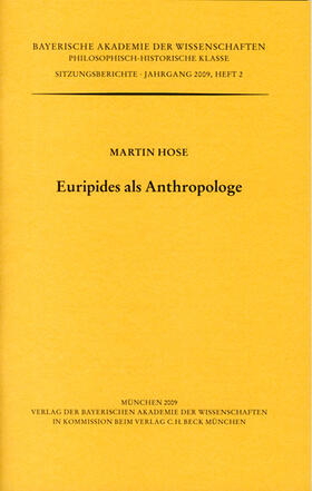 Hose |  Euripides als Anthropologe | Buch |  Sack Fachmedien