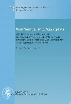 Schünemann |  Vom Tempel zum Marktplatz | Buch |  Sack Fachmedien