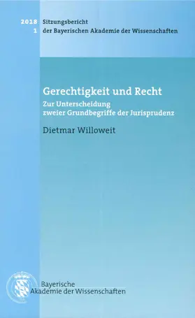 Willoweit |  Gerechtigkeit und Recht | Buch |  Sack Fachmedien