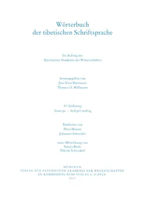 Hartmann / Höllmann |  Wörterbuch der tibetischen Schriftsprache  37. Lieferung | Buch |  Sack Fachmedien