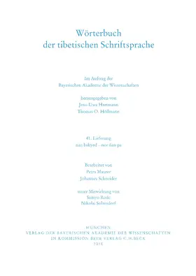Hartmann / Höllmann |  Wörterbuch der tibetischen Schriftsprache  41. Lieferung | Buch |  Sack Fachmedien