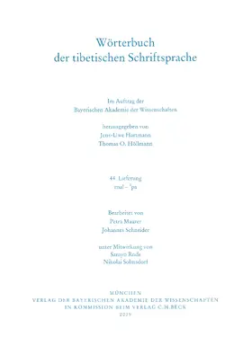 Hartmann / Höllmann |  Wörterbuch der tibetischen Schriftsprache  44. Lieferung | Buch |  Sack Fachmedien