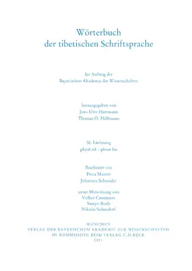 Hartmann / Höllmann |  Wörterbuch der tibetischen Schriftsprache  50. Lieferung | Buch |  Sack Fachmedien