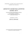 Bernhard |  Lexicon Musicum Latinum Medii Aevi  13. Faszikel - Fascicle 13 (musicus - pausa) | Buch |  Sack Fachmedien